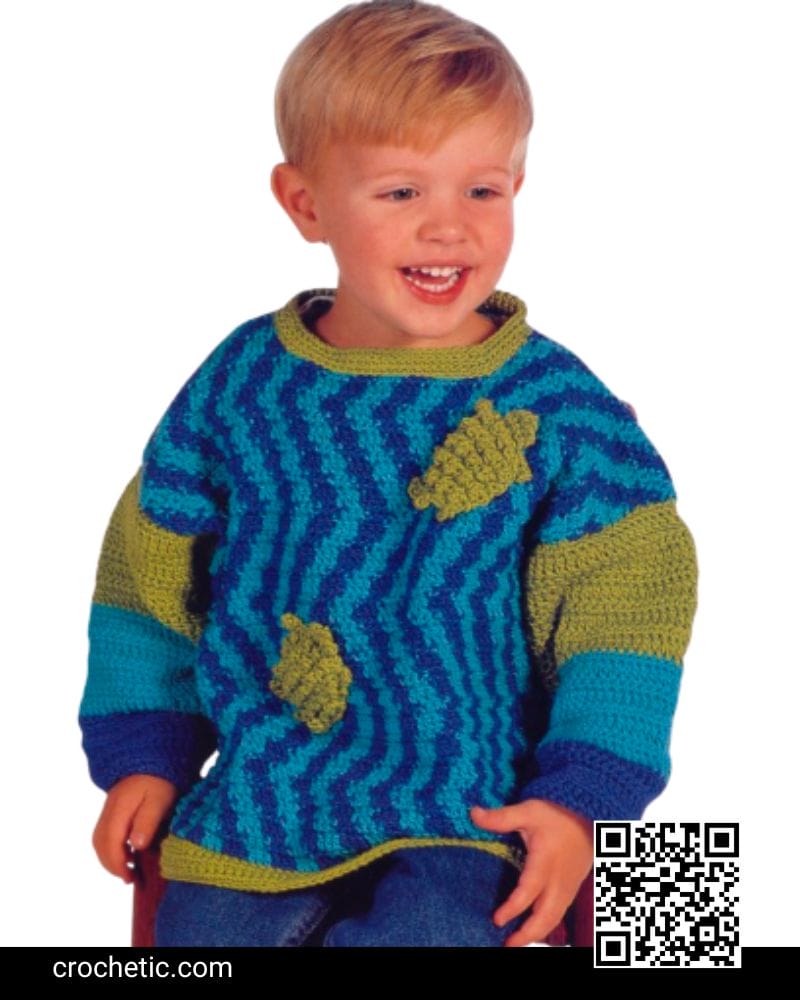 Down by the Sea Kids Sweater – Crochet Pattern