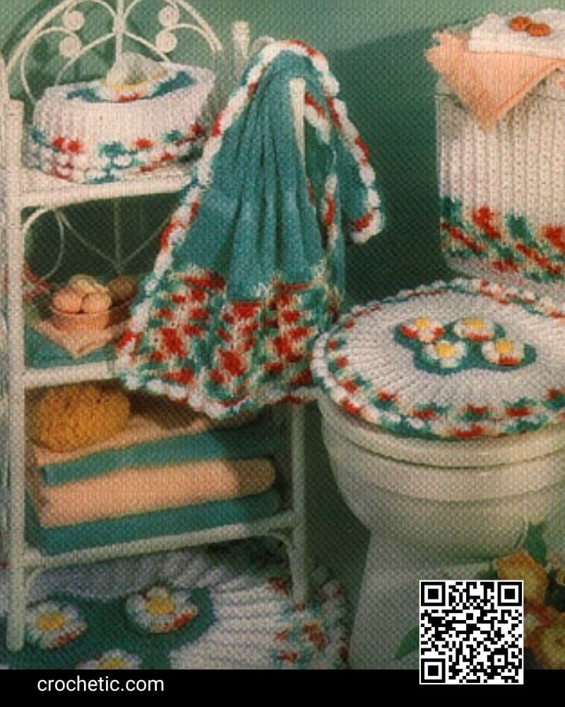 Pretty Posies Bath Set – Crochet Pattern
