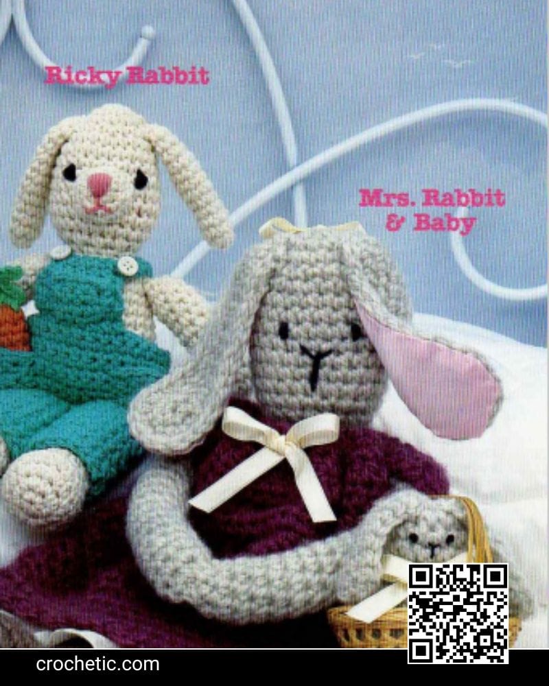 Rabbit & baby - Crochet Pattern