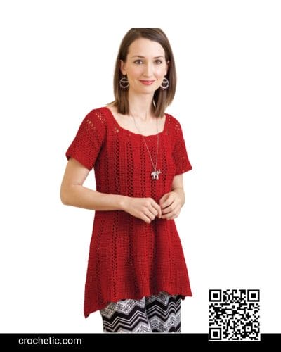 Red Hot Tunic - Crochet Pattern
