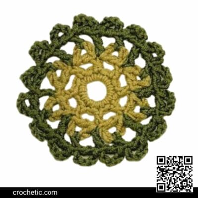 Round Crochet Motif #18 – Crochet Pattern