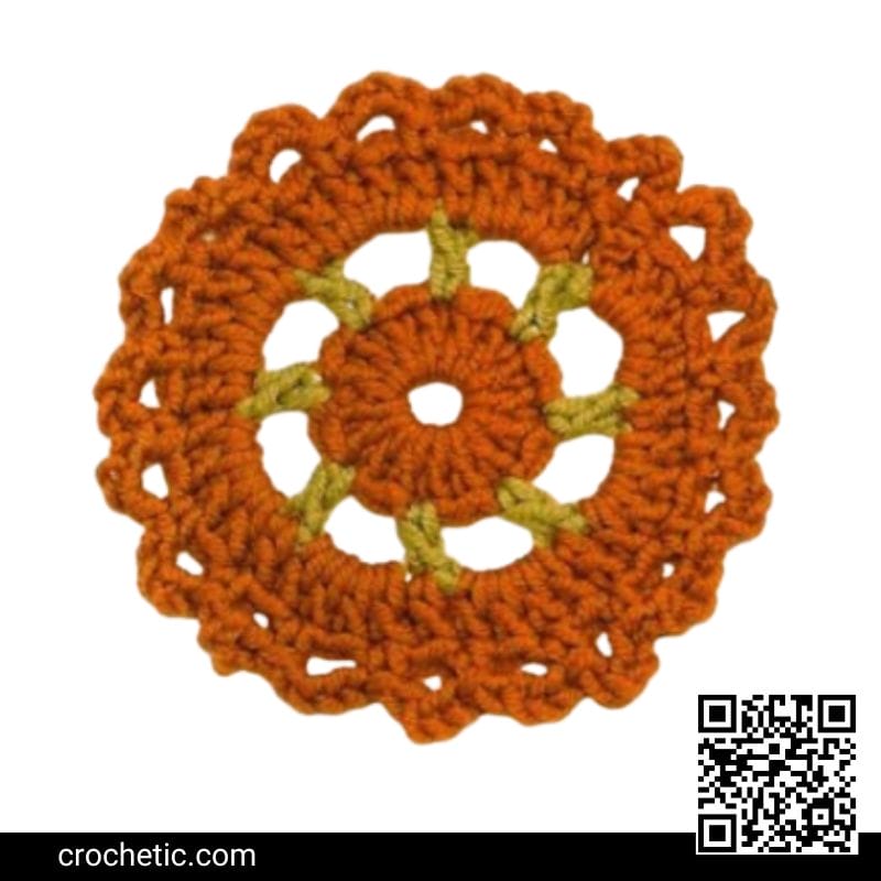 Round Crochet Motif #2 – Crochet Pattern
