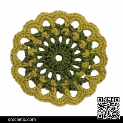 Round Crochet Motif #20 – Crochet Pattern