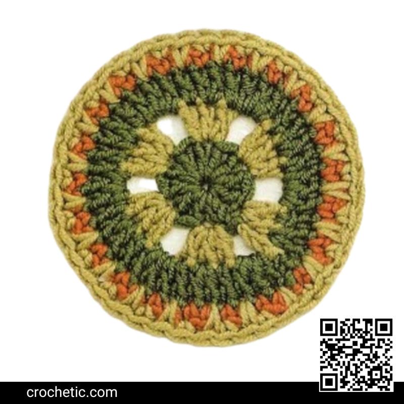 Round Crochet Motif #3 – Crochet Pattern