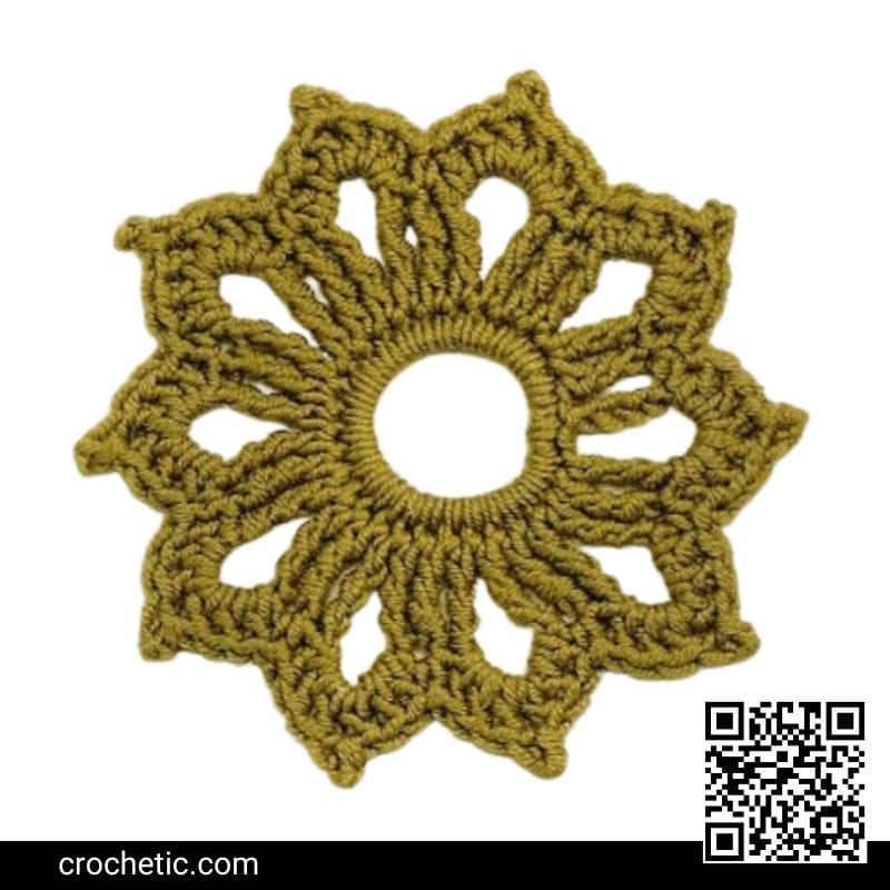 Round Crochet Motif #6 – Crochet Pattern