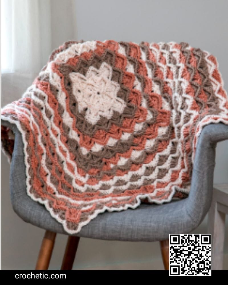 Monkey Bread Throw - Crochet Pattern