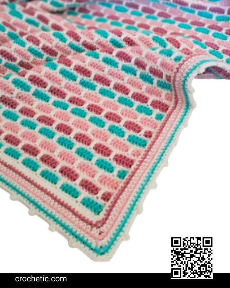 Smooth Tiles Blanket - Crochet Pattern