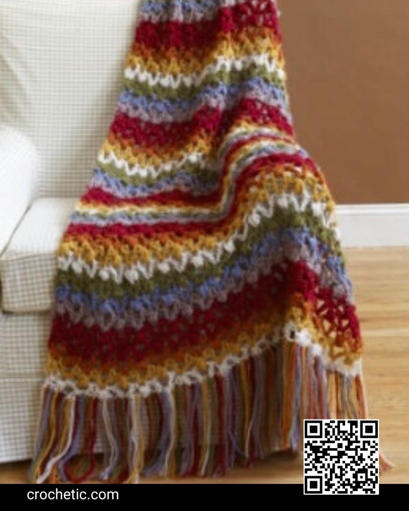 Lacy Throw Blanket - Crochet Pattern