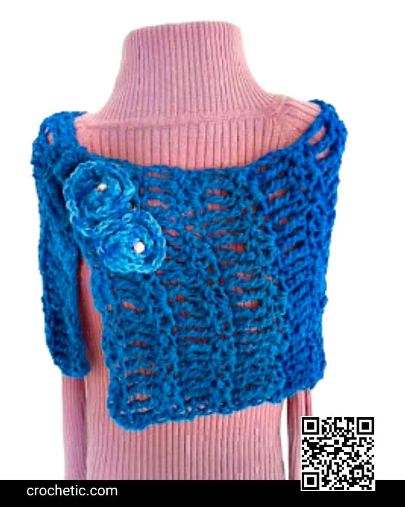 Simple Summer Wrap Shawl - Crochet Pattern