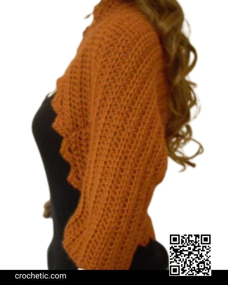Plain & Simple Shrug - Crochet Pattern