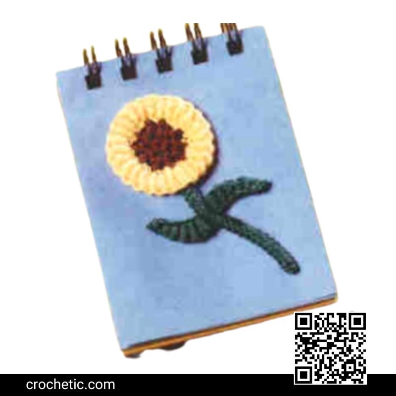 Sunflower Note Pad - Crochet Pattern