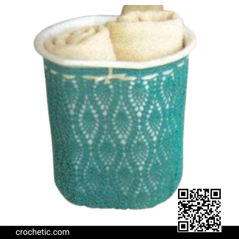 Wastebasket Cover - Crochet Pattern