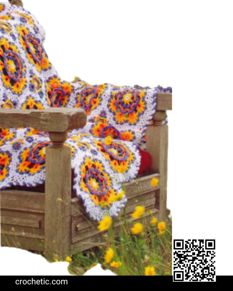 Celtic Irish Garden Crochet Afghans - Crochet Pattern
