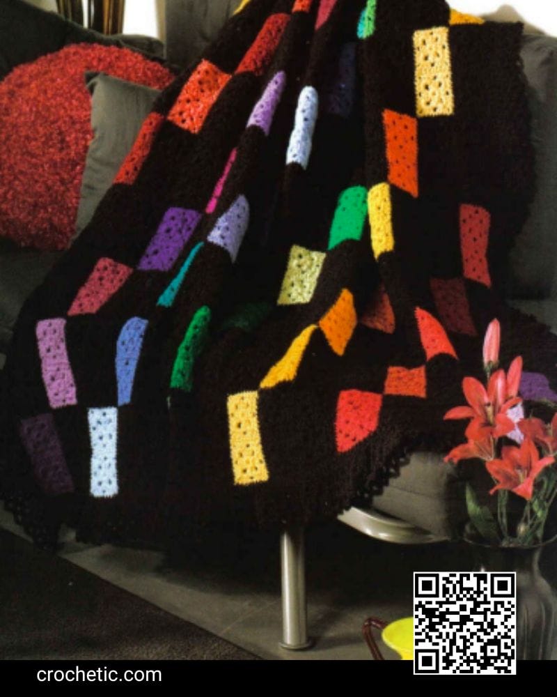 Granny's Color Palette Quilt Style Crochet - Crochet Pattern