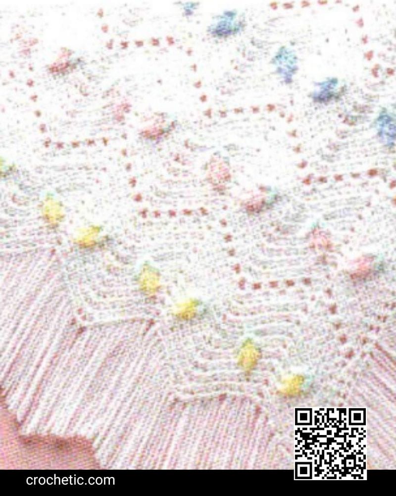 Floral Ripple Baby Blanket - Crochet Pattern