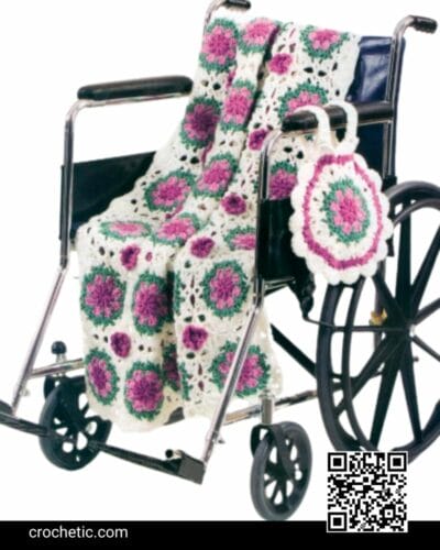 Orchid Lace Wheelchair Afghans & Bags - Crochet Pattern