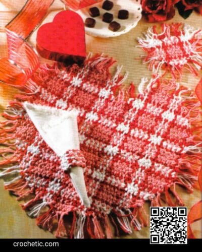 Valentine Plaid - Crochet Pattern