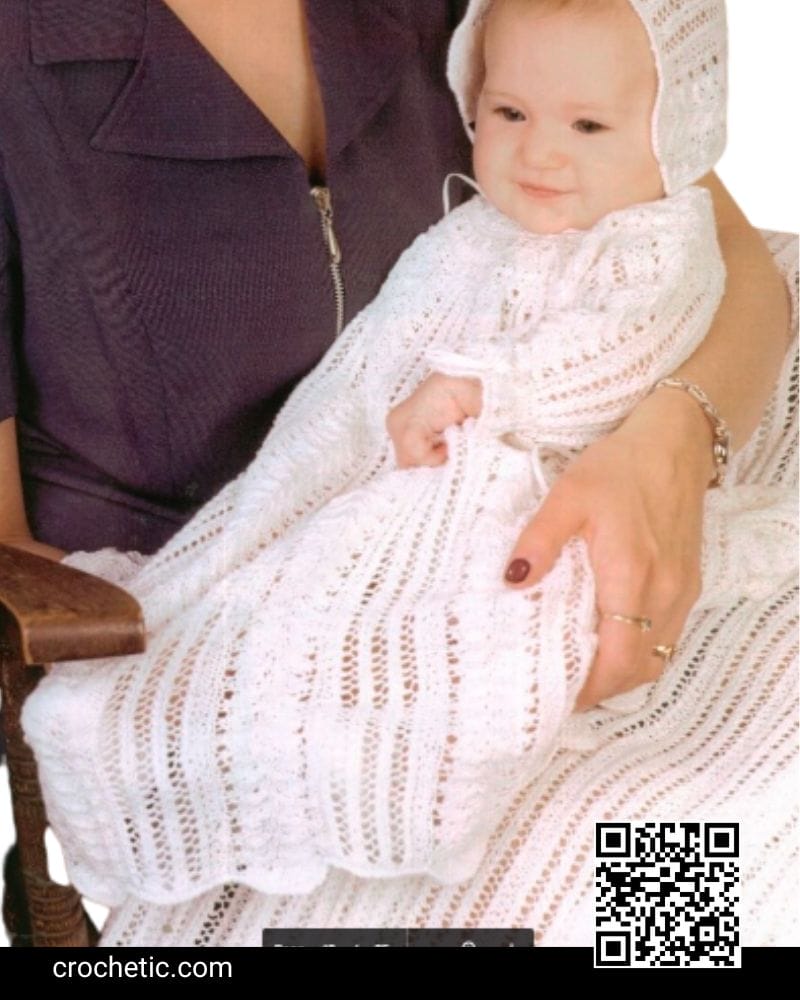 Baby Knit Heirloom Christening Layette - Crochet Pattern