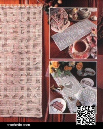 Filet Crochet Home Decor - Crochet Pattern