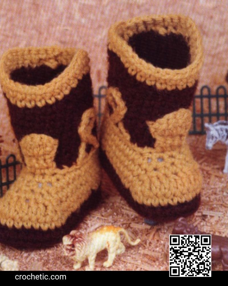 Buckaroo Booties - Crochet Pattern
