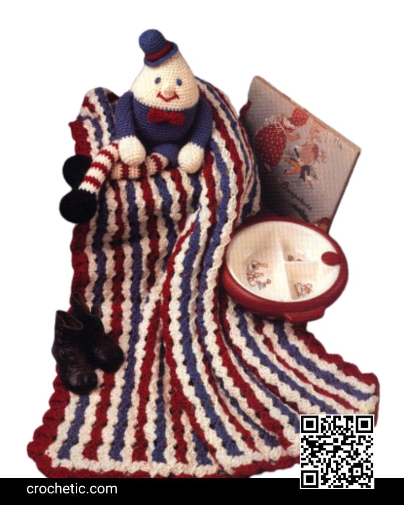 Humpty Dumpty Afghan Set - Crochet Pattern