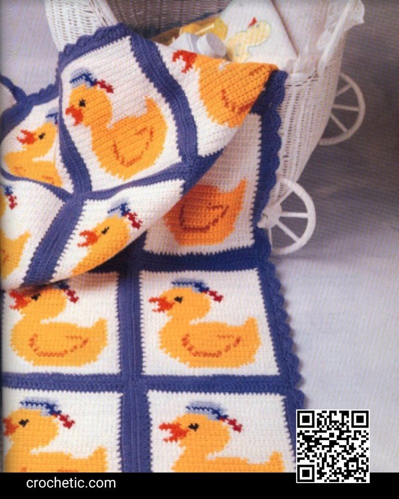 Just Ducky Afghan - Crochet Pattern