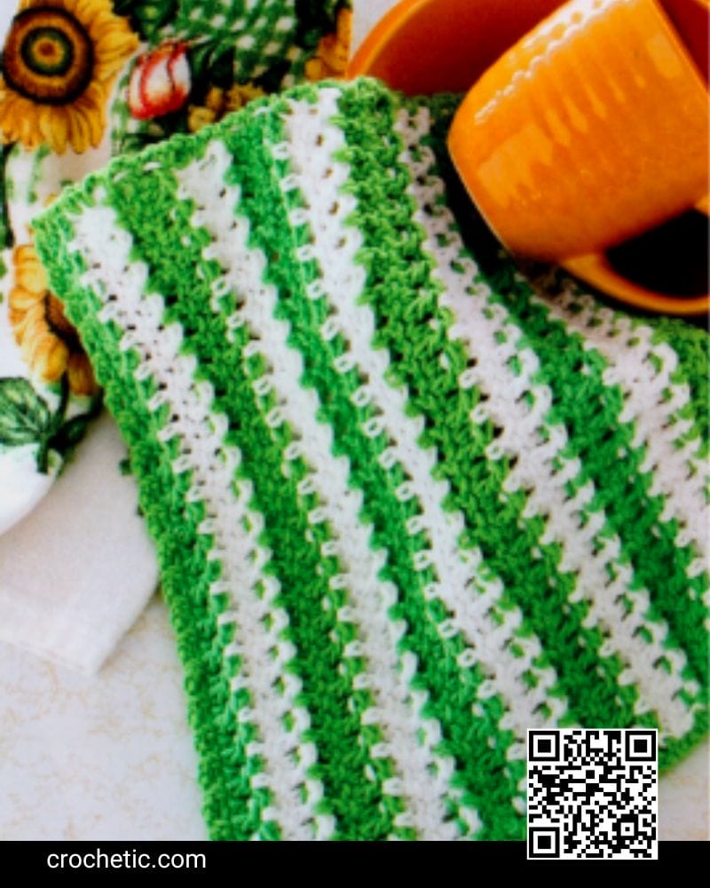 Sunflower Towel Topper & Dishcloth - Crochet Pattern