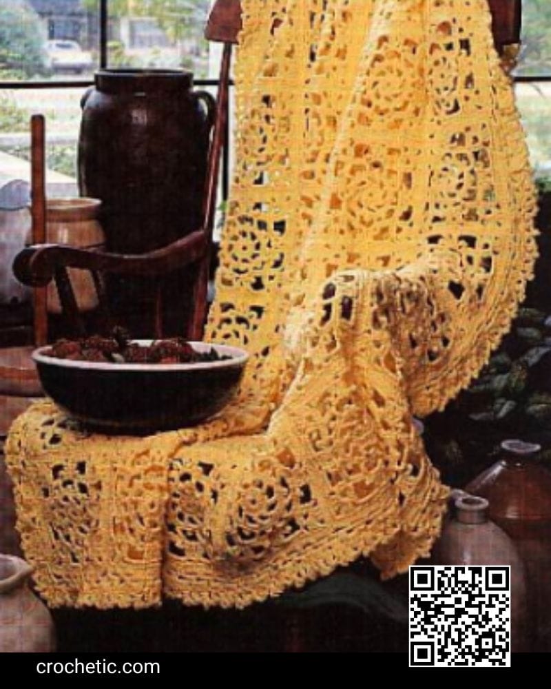 Morning Sunlight Heirloom Afghans - Crochet Pattern