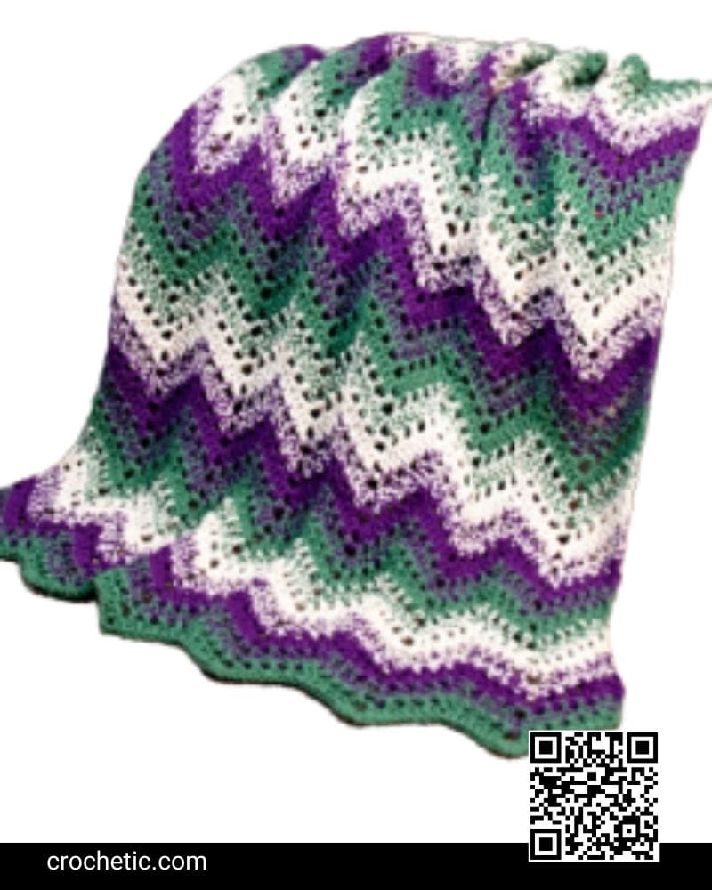 Woodland Waves Throw - Crochet Pattern