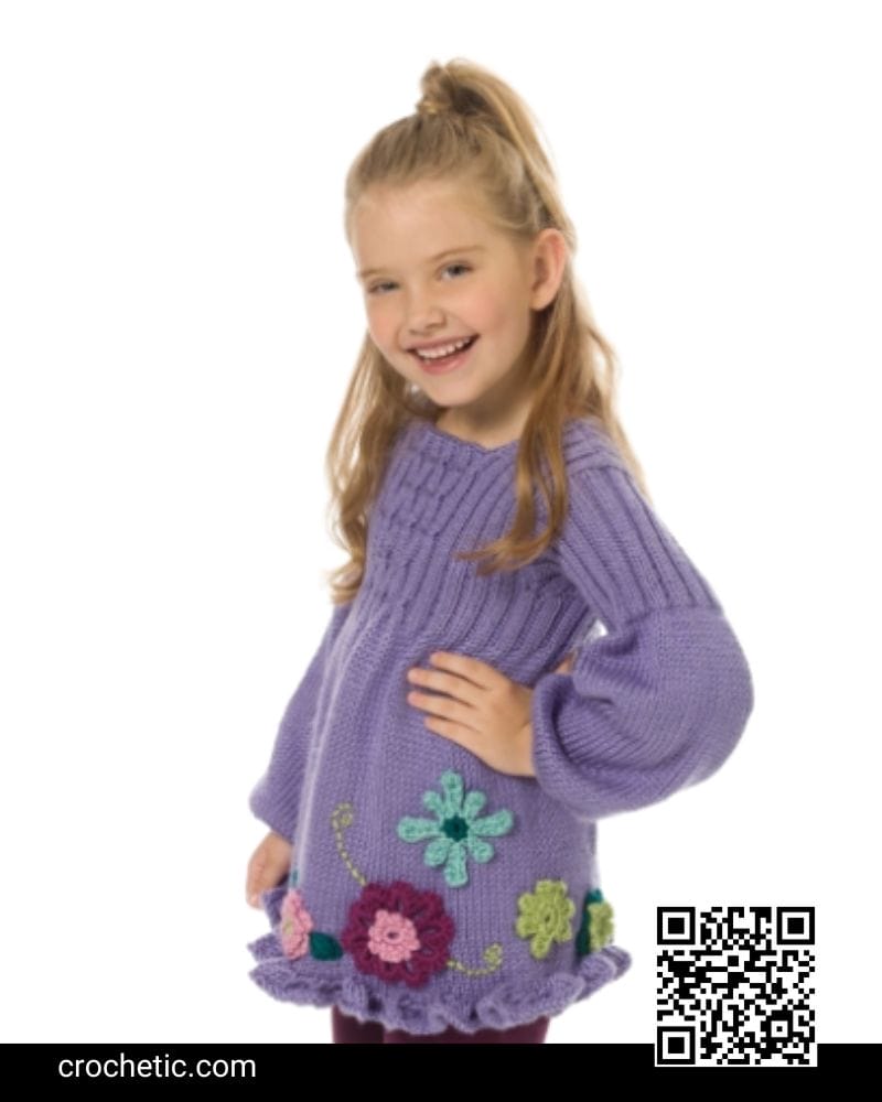 Girl's Smocked Tunic - Crochet Pattern