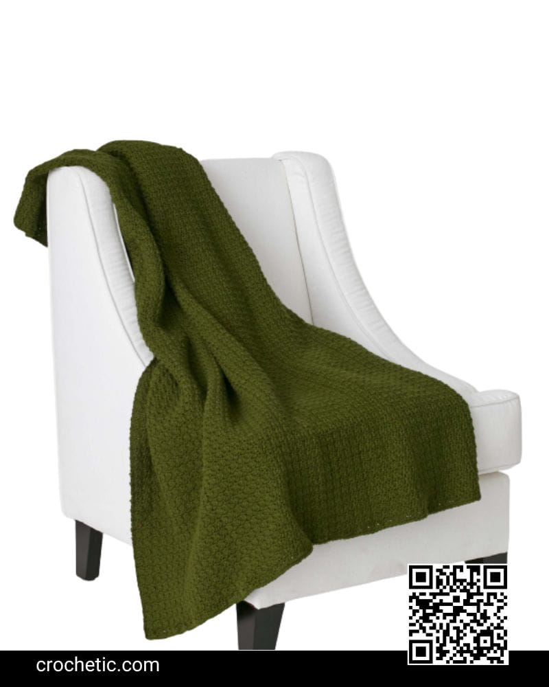 Simple Textured Blanket - Crochet Pattern