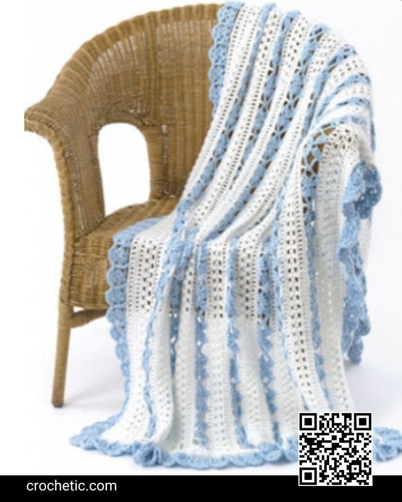 Open Lacy Throw - Crochet Pattern