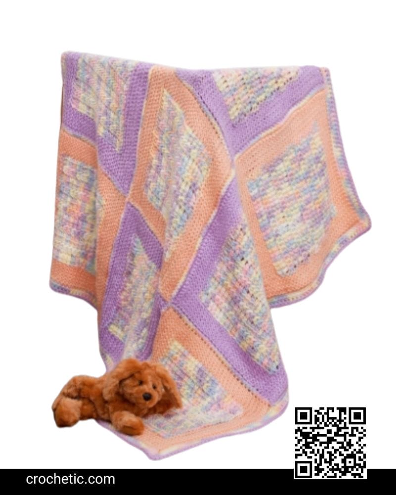 Soft Squares Baby Blanket - Crochet Pattern