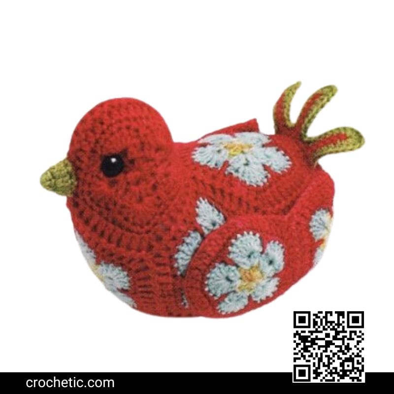 African Flower Bluebird - Crochet Pattern
