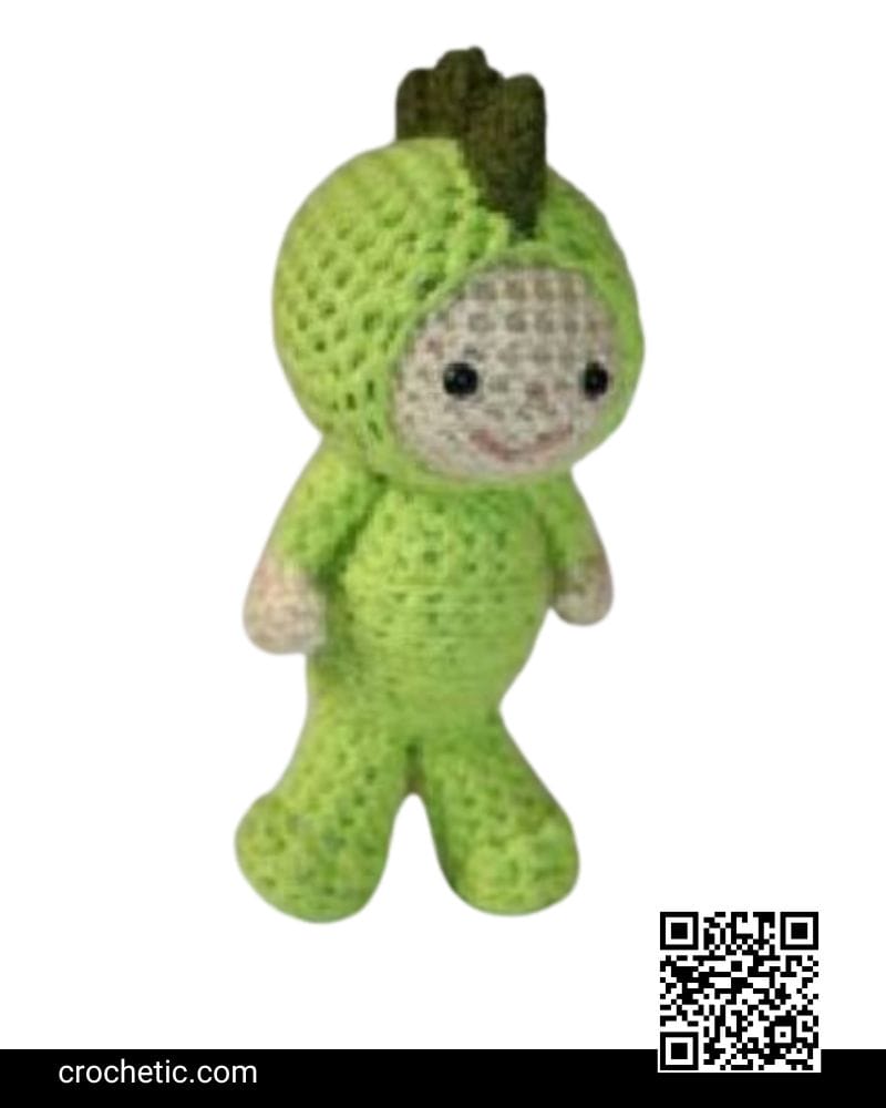 An Amigurumi Dinosaur Boy - Crochet Pattern