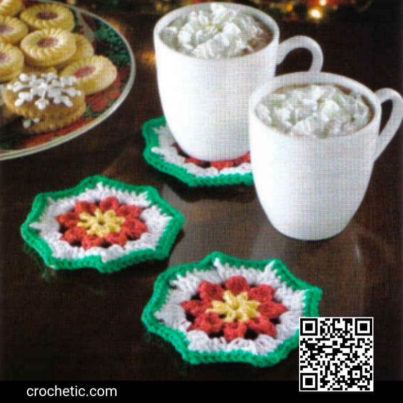 Christmas Coaster - Crochet Pattern