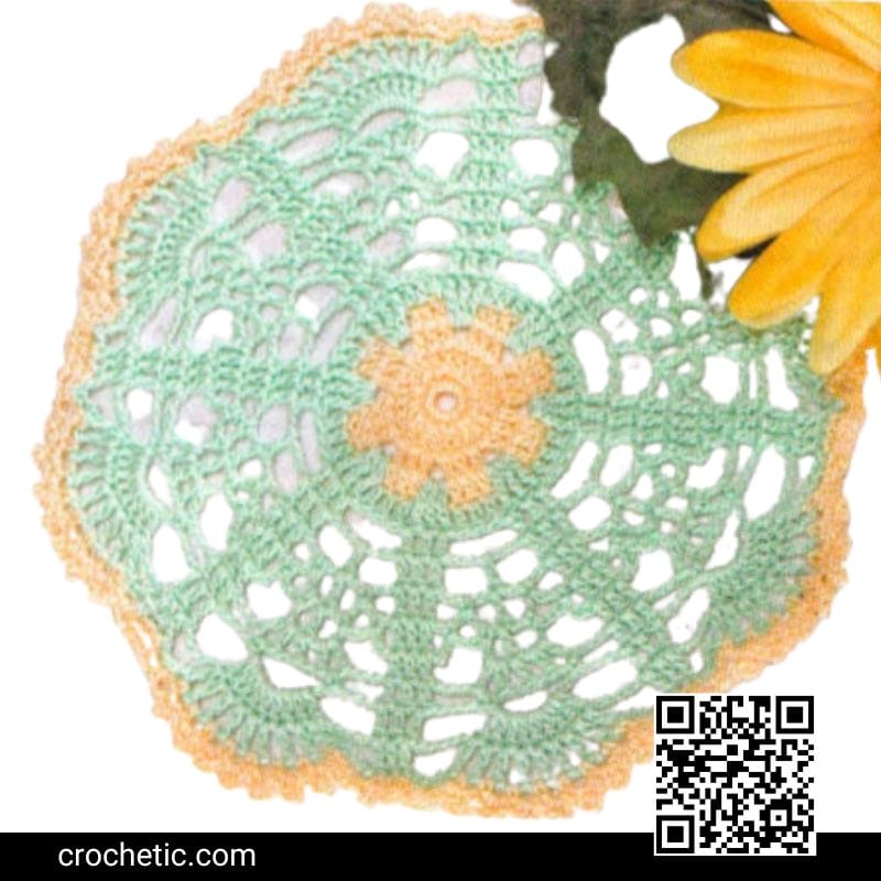 Spring Green Colorful Doilies - Crochet Pattern
