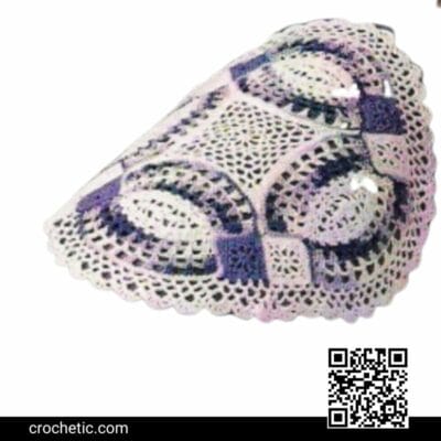Double Wedding Ring Quilt Block Doilies - Crochet Pattern
