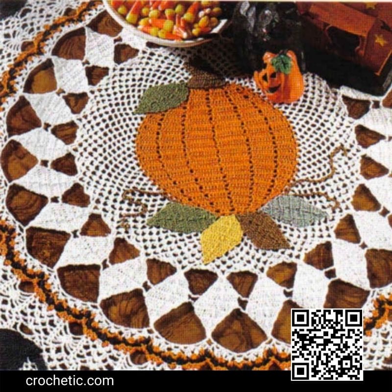 Halloween Table Topper - Crochet Pattern