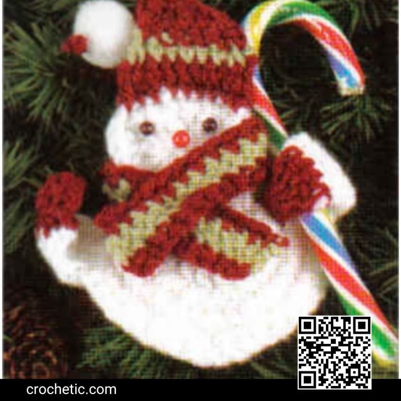 Snowman Candy Holder - Crochet Pattern