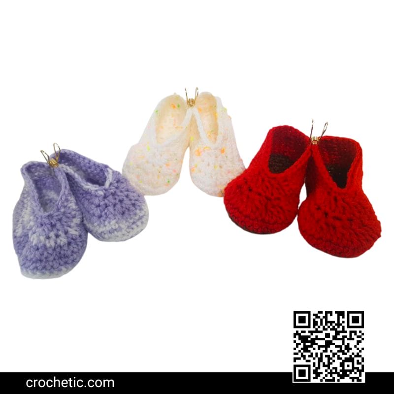 Baby Slipper Booties - Crochet Pattern
