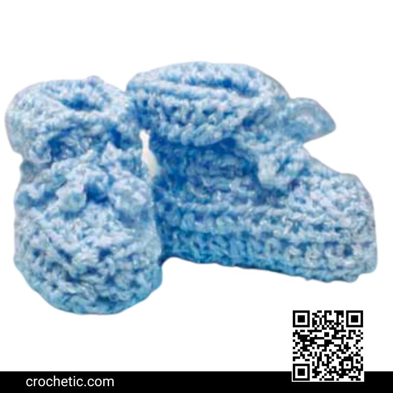Baby Shower Booties - Crochet Pattern
