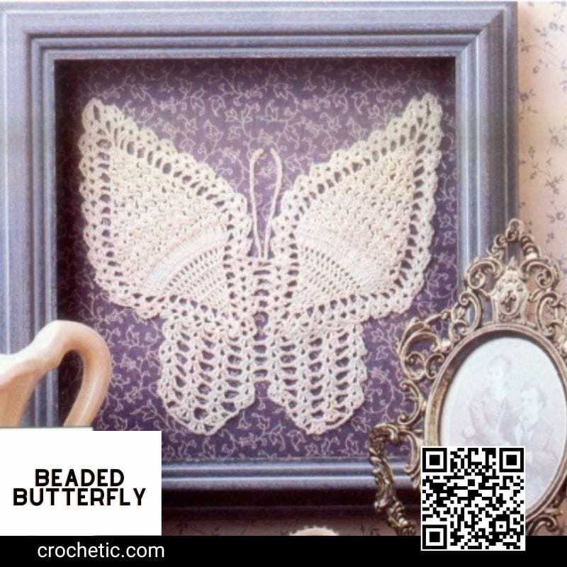 Single Pattern 'beaded Butterfly' - Crochet Pattern