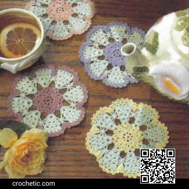 Flower Coaster - Crochet Pattern