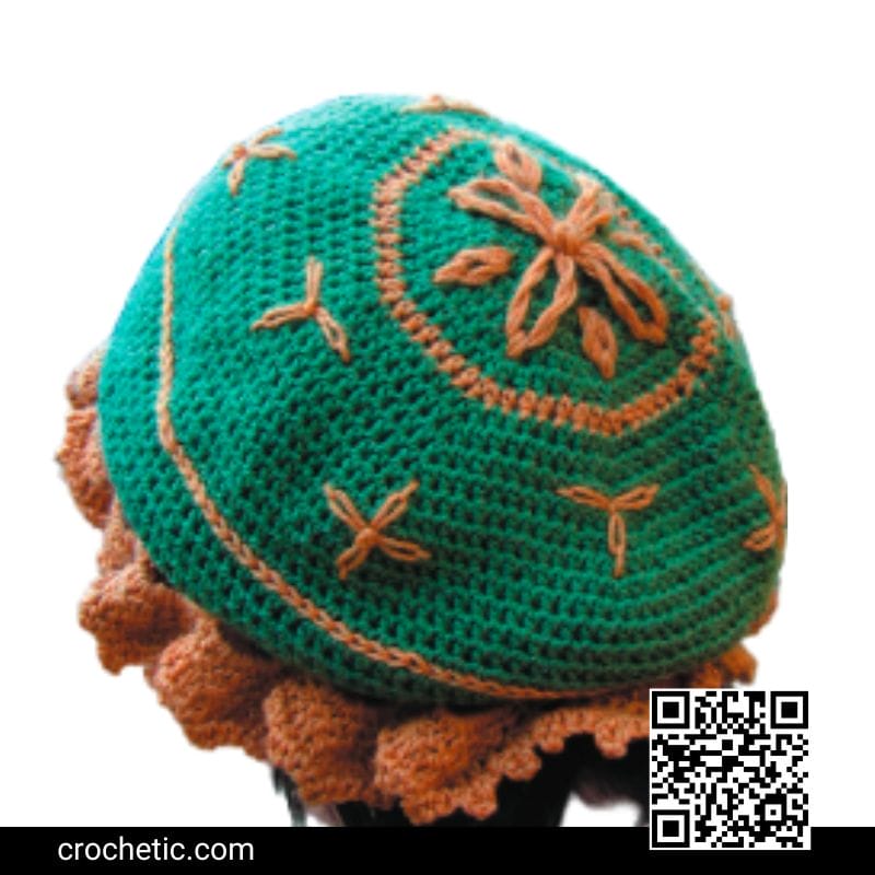 Daisy Beret Hat - Crochet Pattern