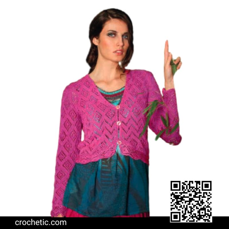 Jacket with Lace - Crochet Pattern