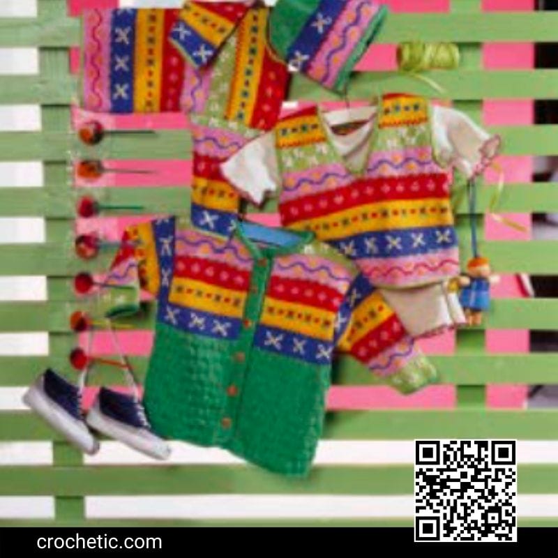 Jacket, and Design Hat - Crochet Pattern