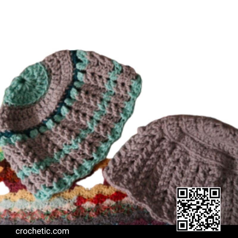 Textured Beanie Hat - Crochet Pattern