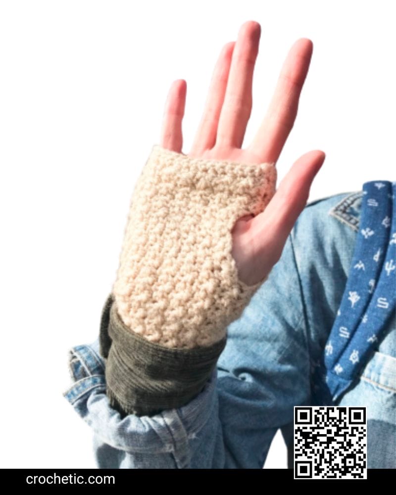 Fingerless Gloves - Crochet Pattern
