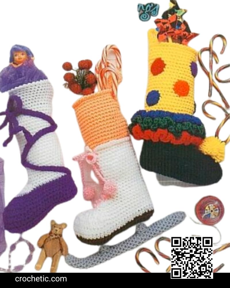 Creative Christmas Stockings - Crochet Pattern